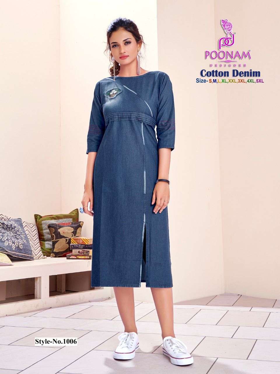 POONAM DESIGNER  100% COTTON KURTI COLLECTION