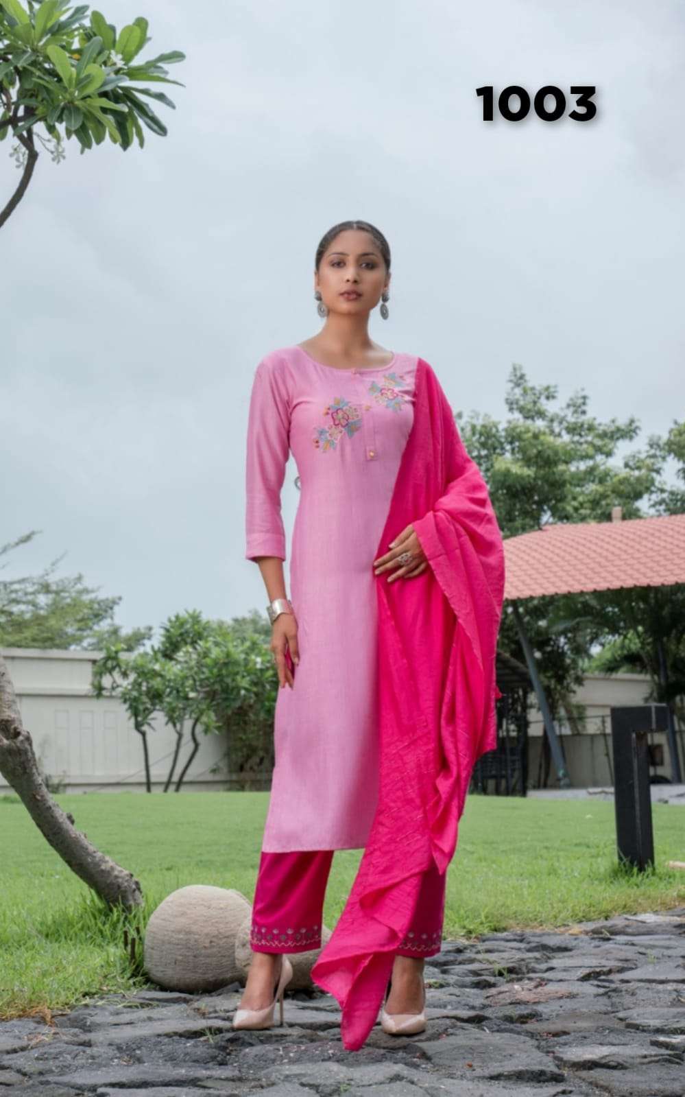 TEXOFAB NITI D.NO-1003 3PCS KURTI SET