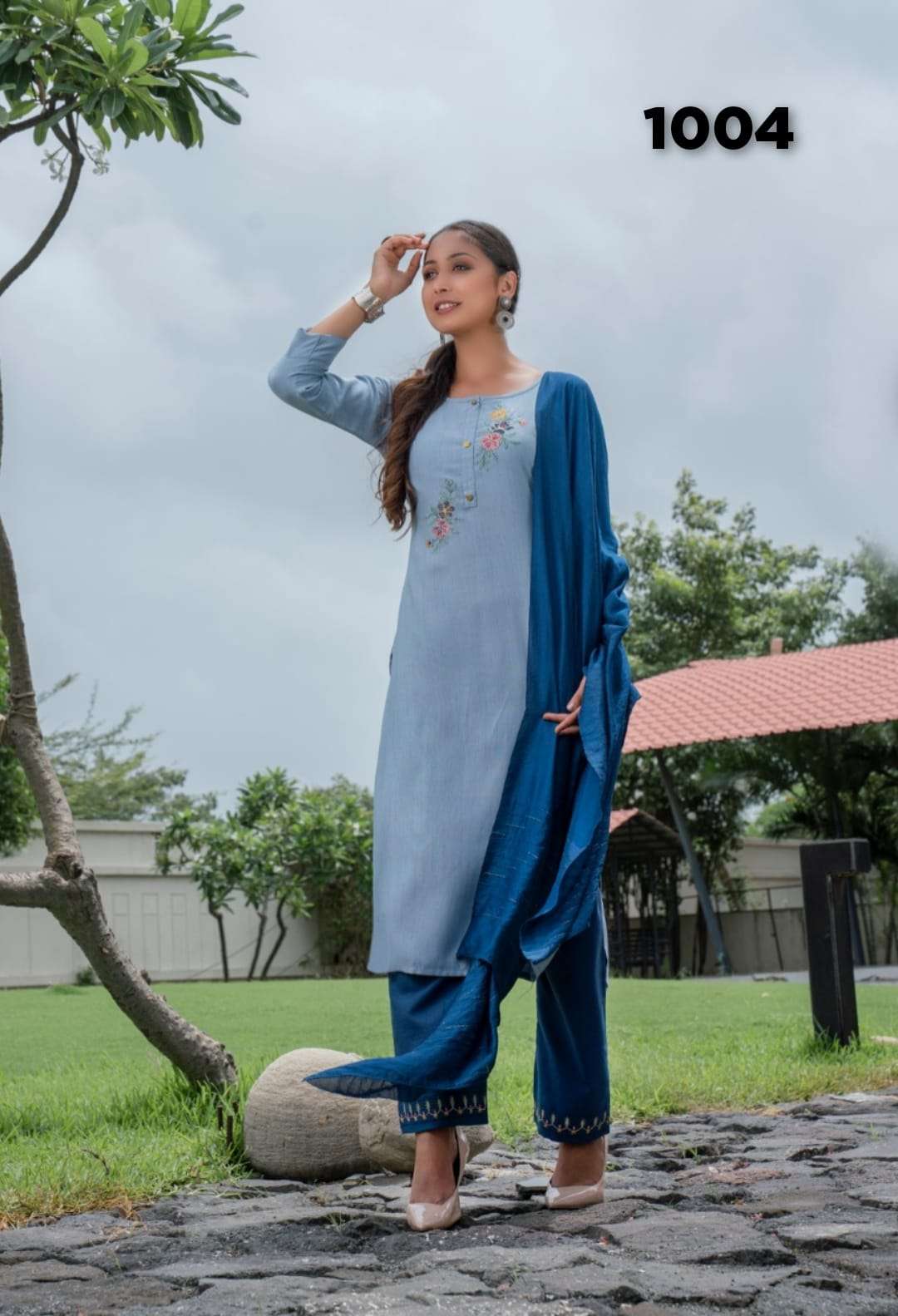 TEXOFAB NITI D.NO-1004 3PCS KURTI SET