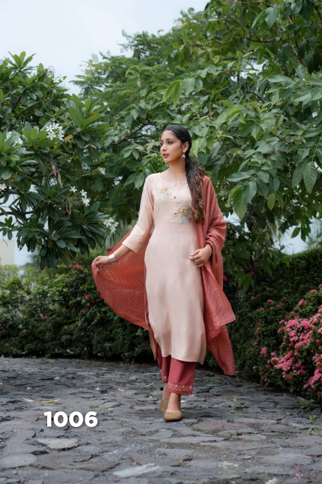 TEXOFAB NITI D.NO-1006 3PCS KURTI SET