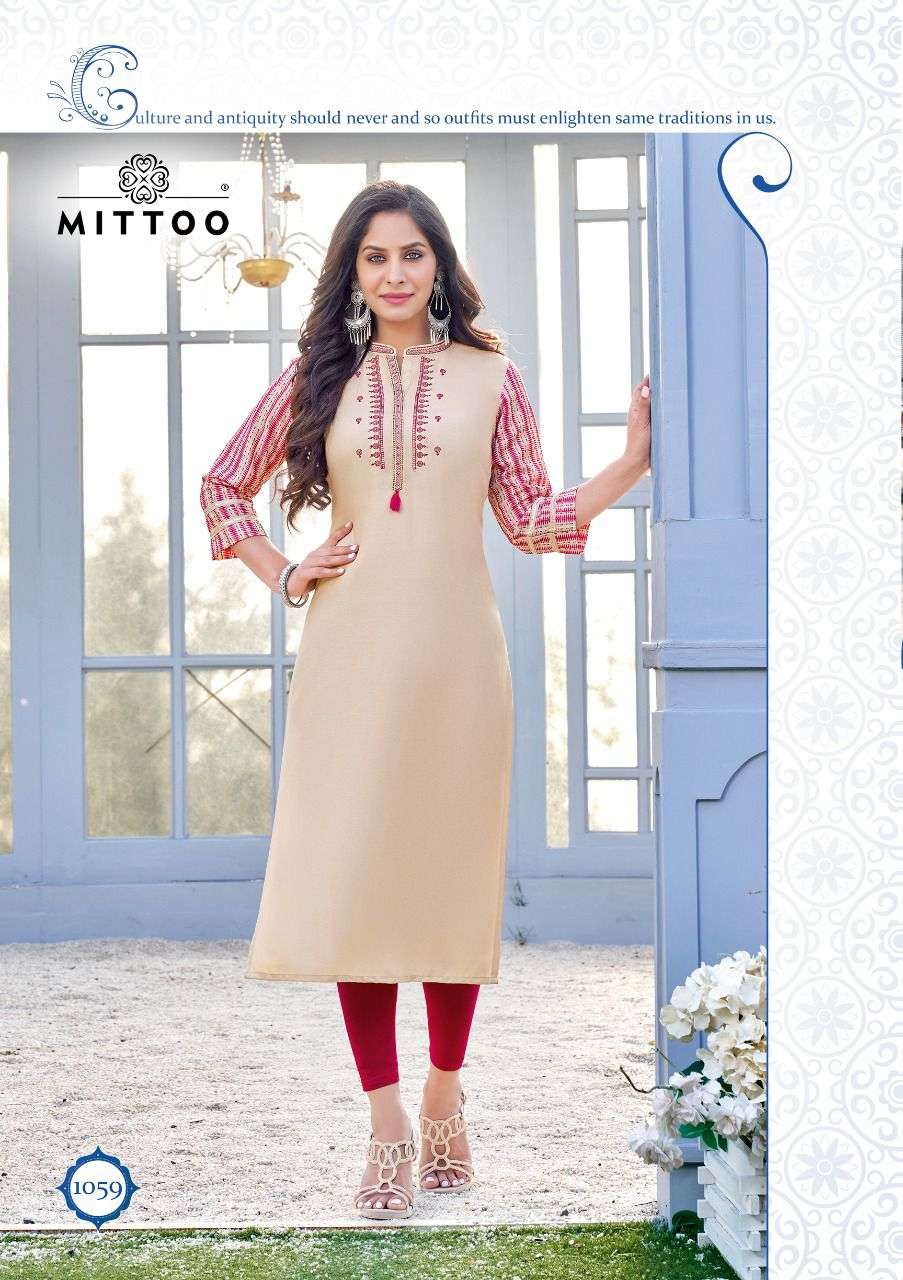 MITTOO PRINCE D.NO 1059 DESIGNER PRINTED KURTI