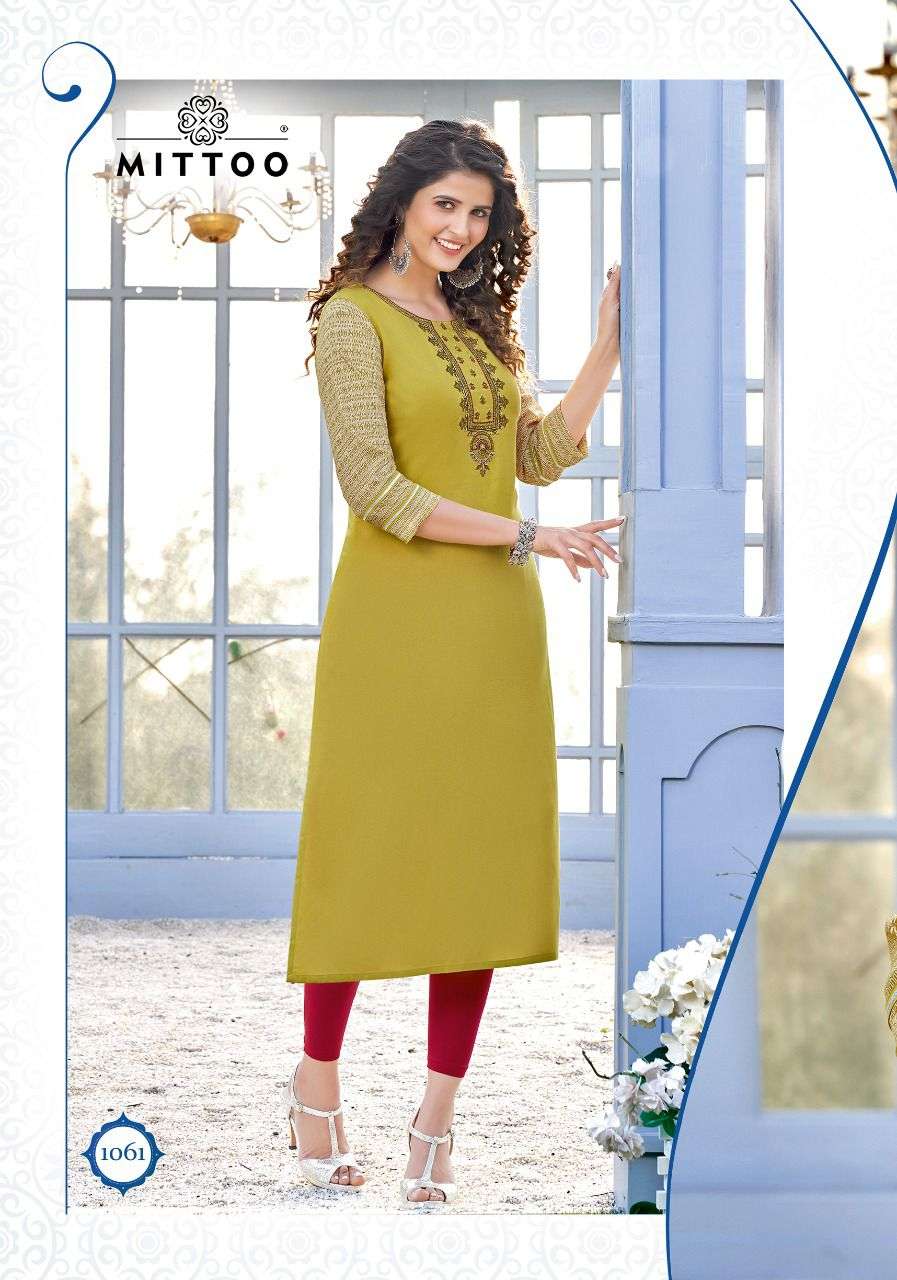 MITTOO PRINCE D.NO 1061 DESIGNER PRINTED KURTI