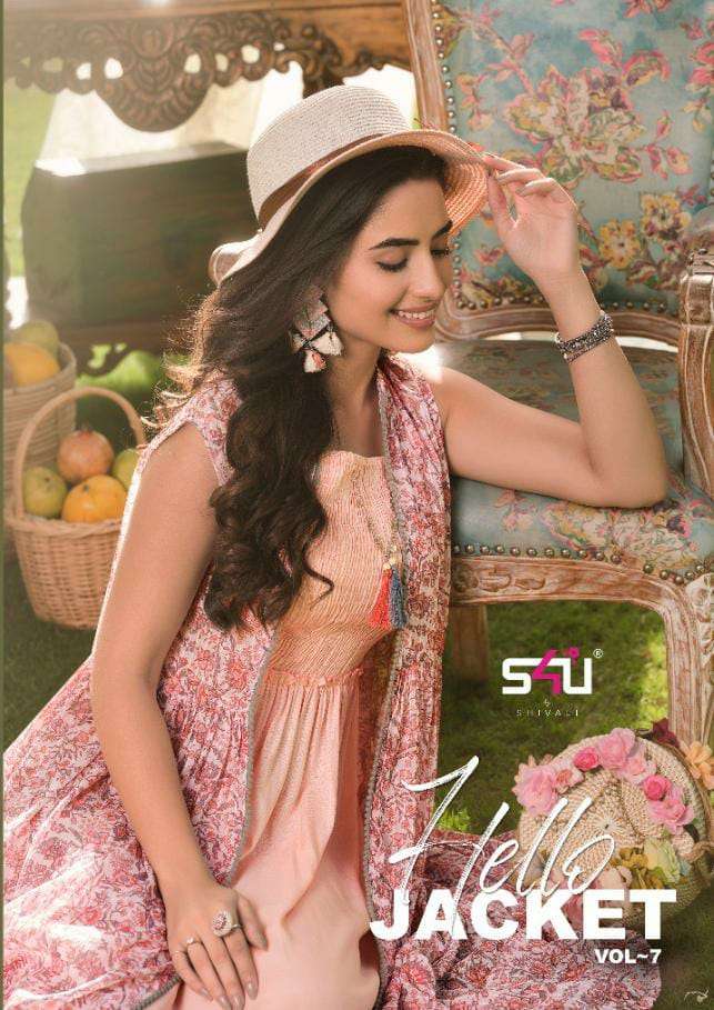 S4U HELLO JACKETS VOL-7 KURTI GOWN CATALOG