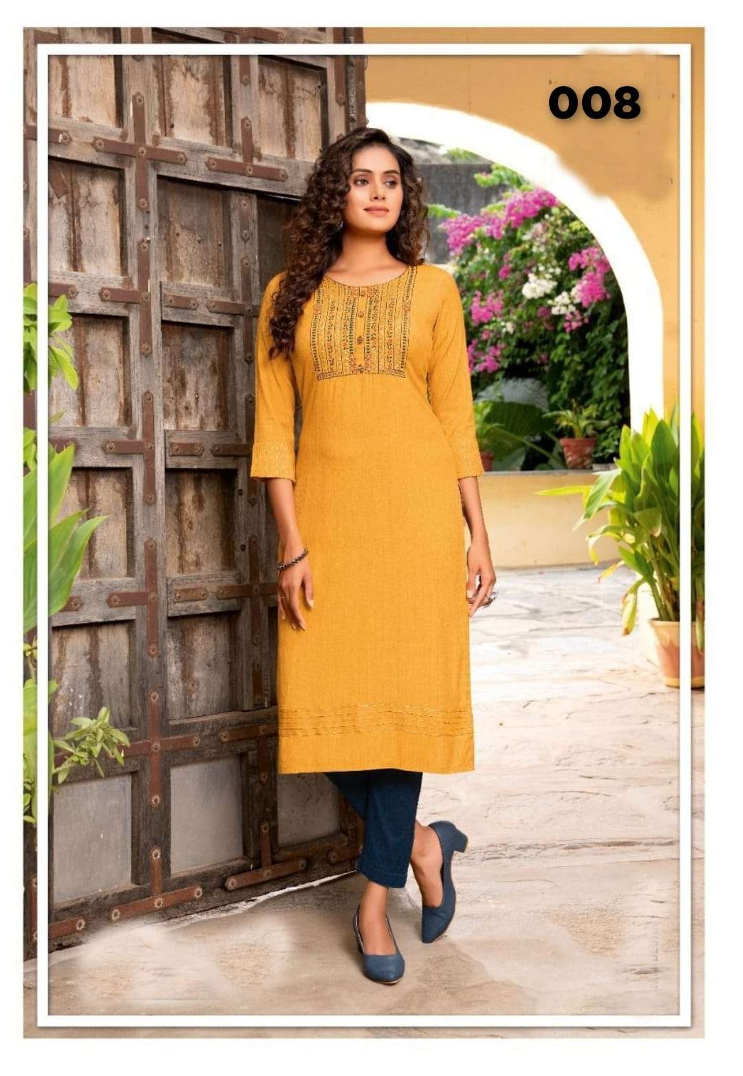 TEXOFAB  DIYA VOL-3 D.NO-008 DESIGNER KURTI 