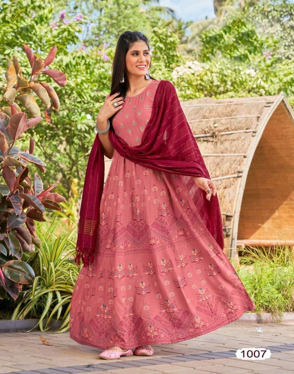 TEXOFAB  PANKHA VOL-2  D.NO-1007 KURTI 