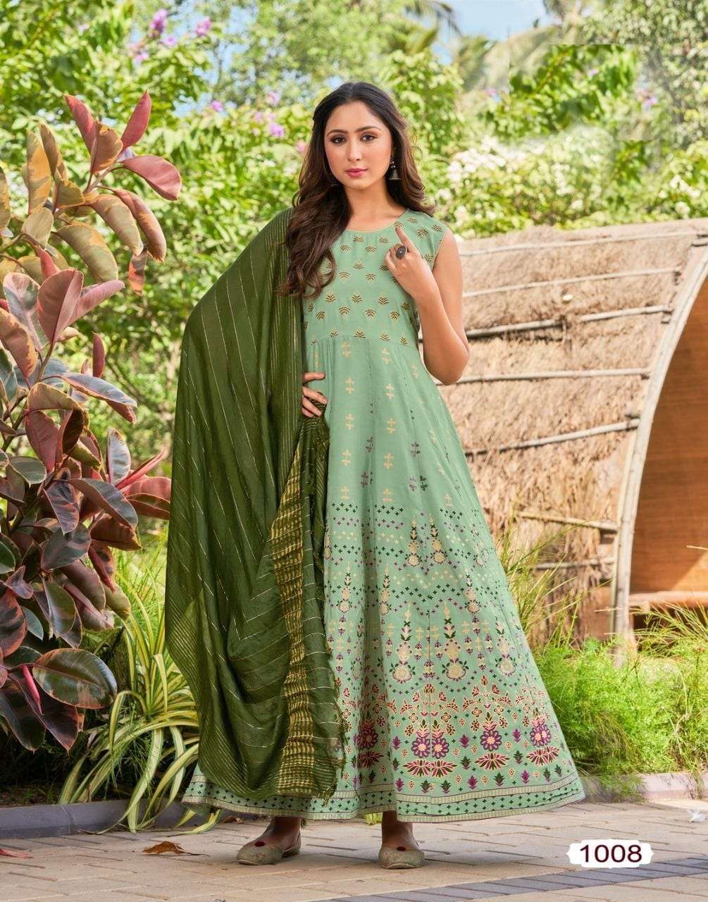 TEXOFAB  PANKHA VOL-2  D.NO-1008 KURTI 