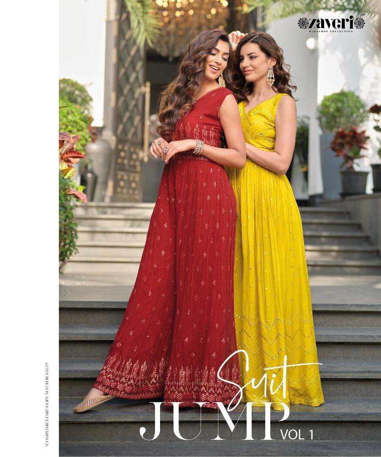 ZAVERI WOMEN BEAUTY JUMPSUIT VOL-1 SUIT CATALOG