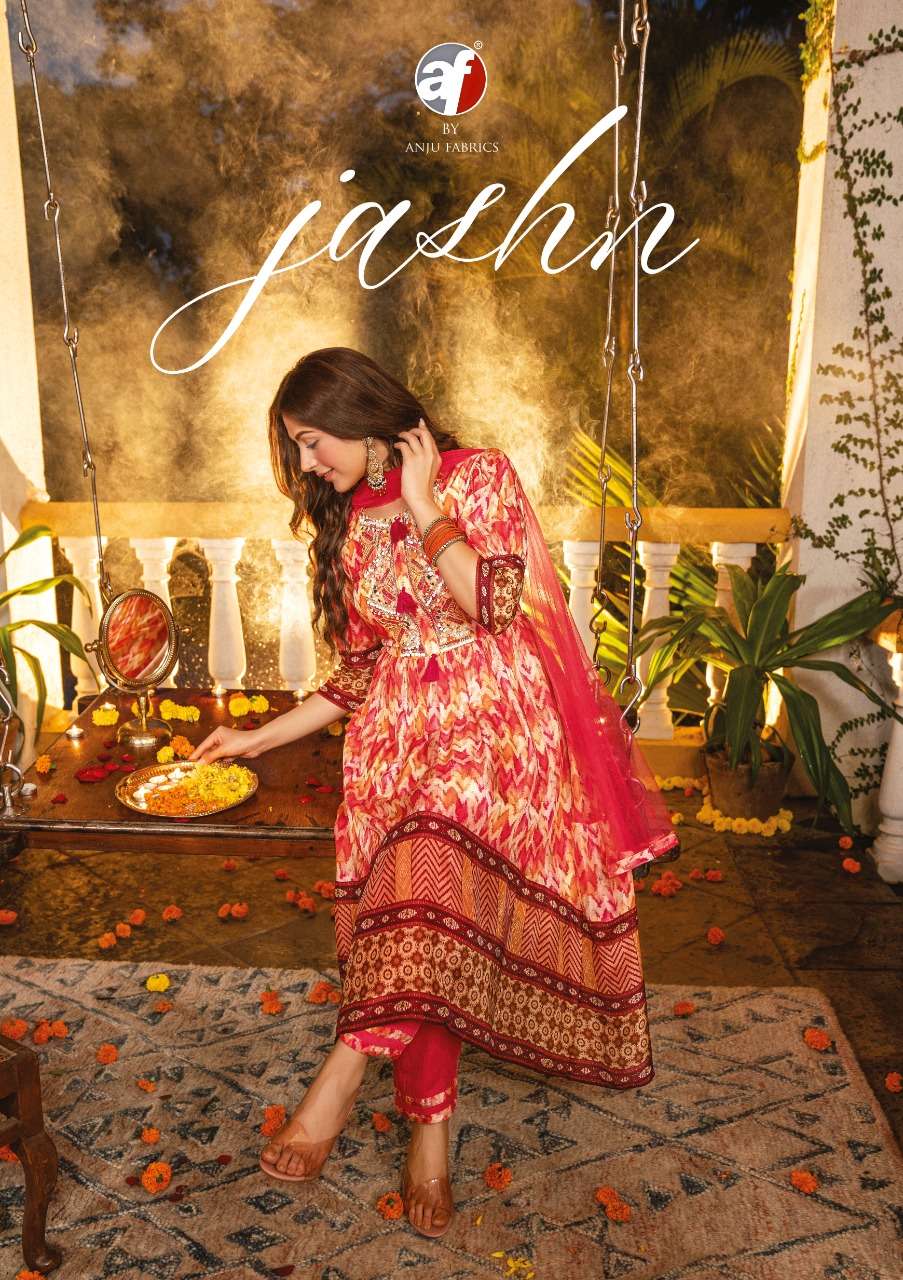 JASHN ANARKALI KURTI PANT WITH DUPATTA