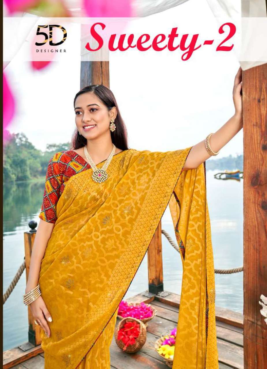 5D DESIGNER PRESENT SWEETY VOL 2 DESIGNER FANCY SAREE COLLECTION