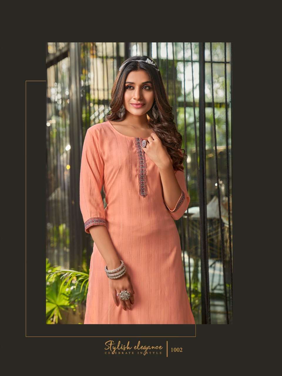 COLOURPIX PRESENT FASHION QUEEN VOL 1 DOBY RAYON WITH SEQUENCE WORK KURTI WITH PANT