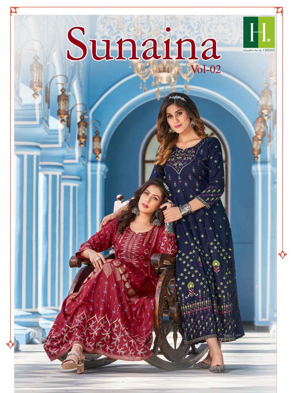 H.DOT FROM HIRWA PRESENT SUNAINA VOL 2 FLAIR GOWN COLLECTION