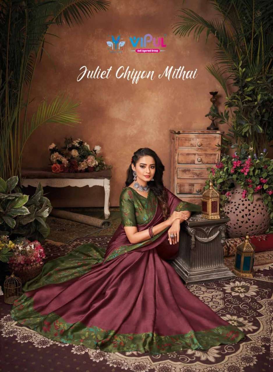 JULIET CHIFFON MITHAI CATALOG BY VIPUL DESIGNER SAREE