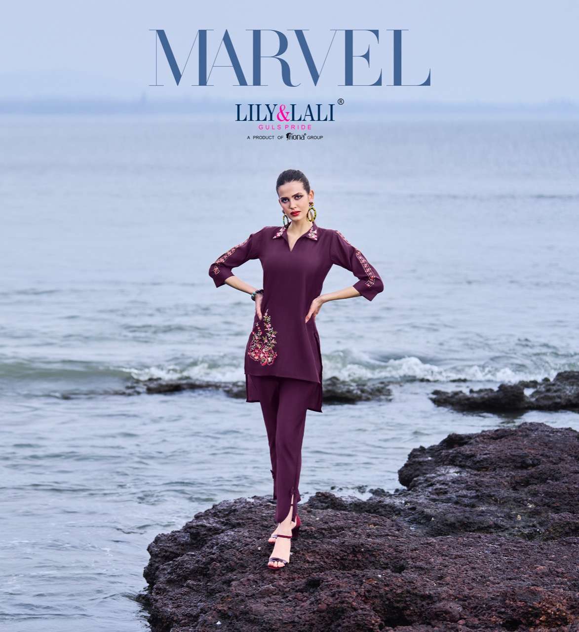 MARVEL PRESENT LILY & LALI FANCY TOP BOTTOM SET