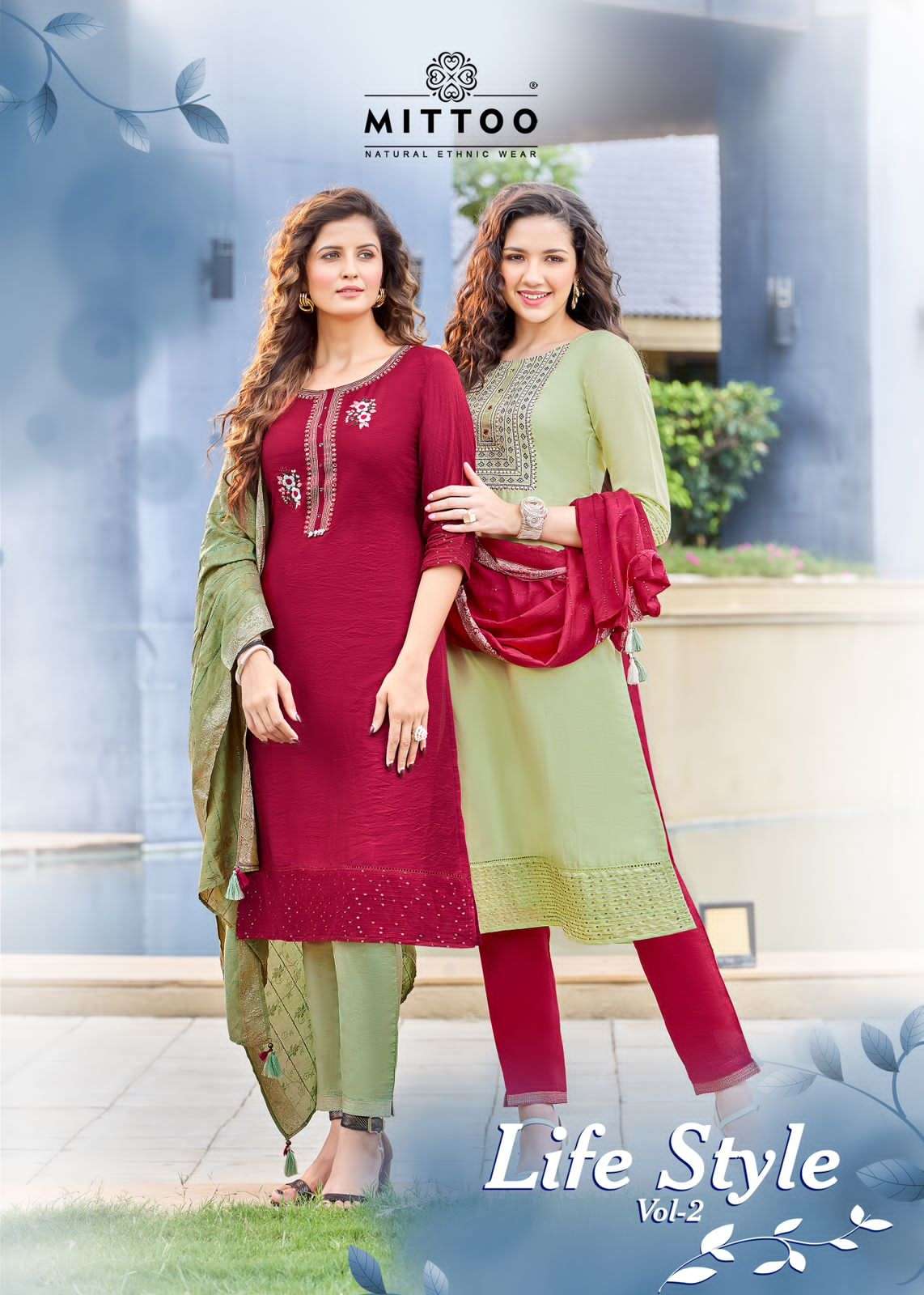 MITTOO PRESENT LIFE STYLE VOL 2 KURTI PANT WITH DUPATTA SET