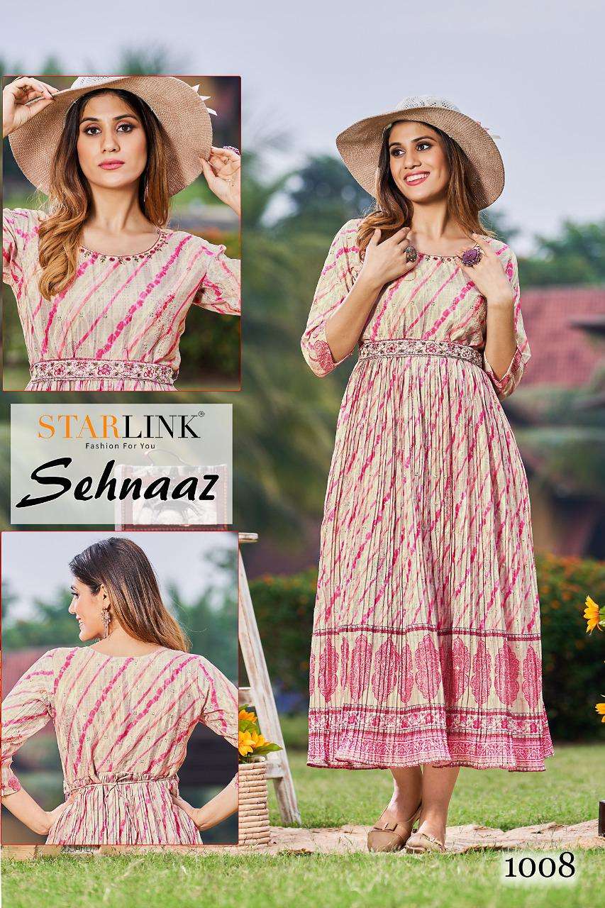SEHNAAZ TOP-CHINNON DIGITAL PRINT GOWN 1008