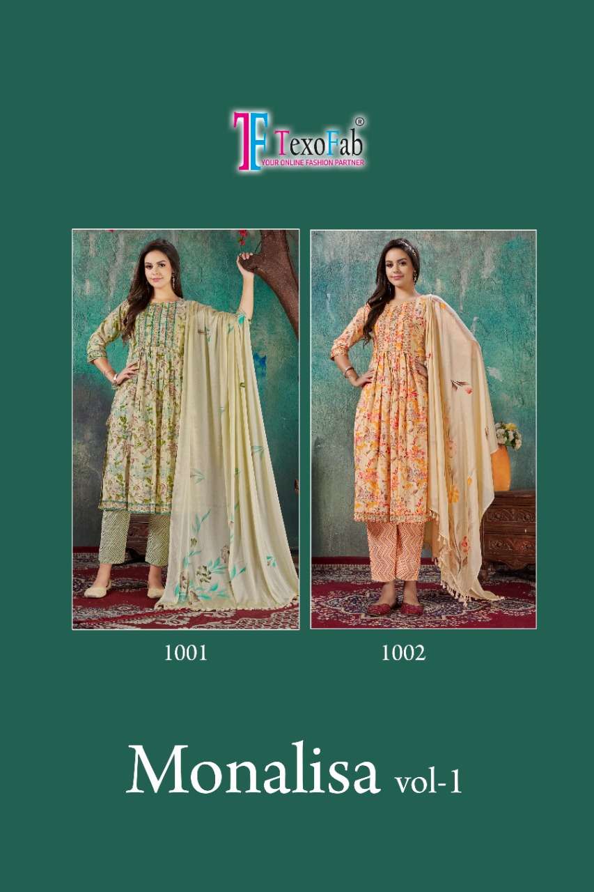 TEXOFAB PRESENTING MONALISA VOL 1 SERIES 1001 TO 1002  3PCS CONCEPT SET