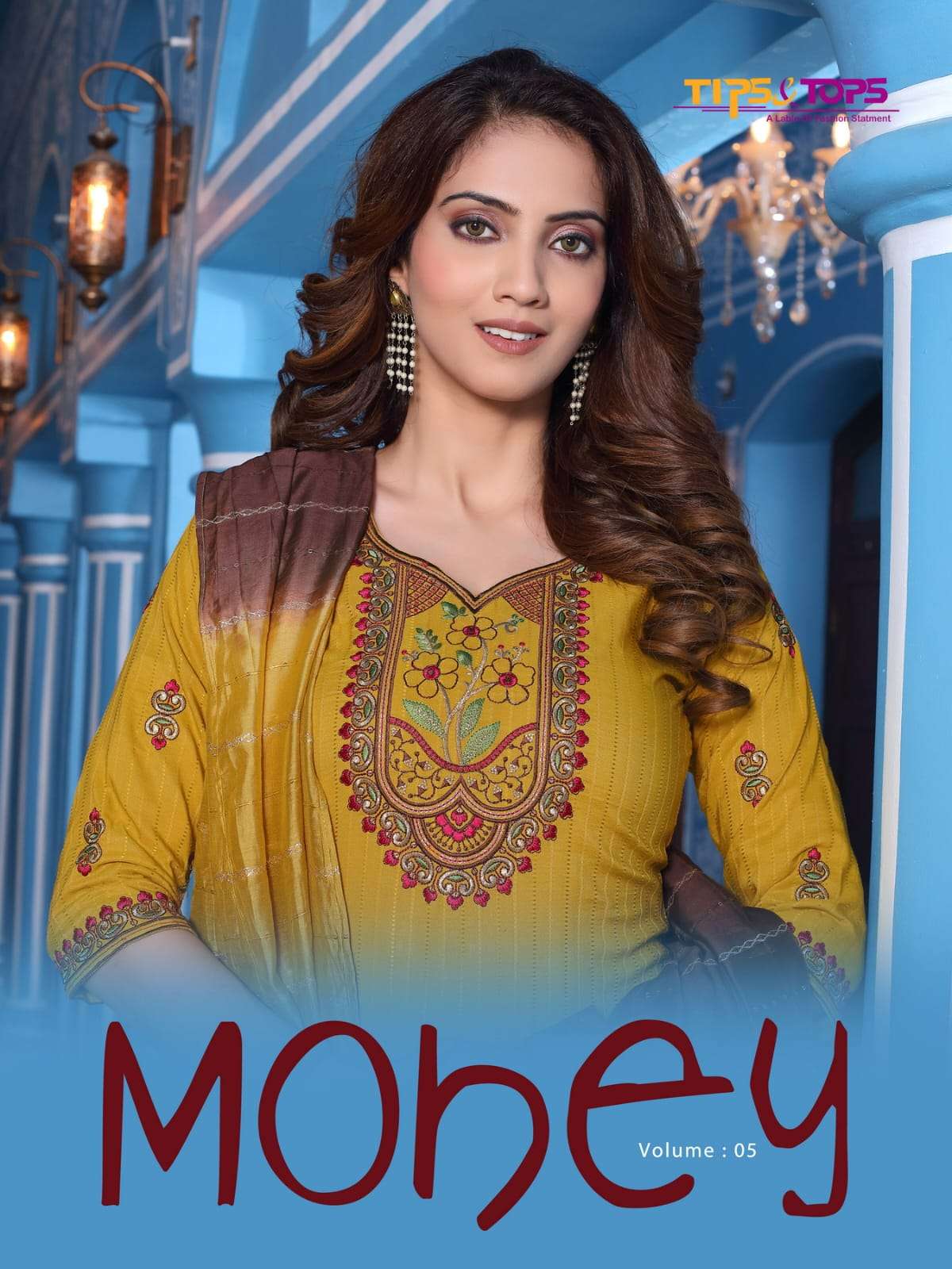 TIPS & TOPS LAUNCHING MOHEY VOL 5 KURTI PANT WITH DUPATTA SET