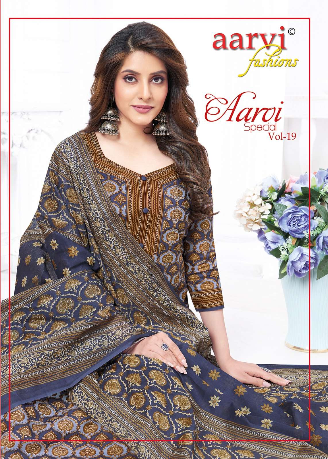 AARVI FASHION LAUNCHING THE NEW CATALOGUE  AARVI SPECIAL VOL.19 3PCS CONCEPT UNSTITCH KURTI SALWAR WITH DUPATTA COLLECTION- WHOLSALE DEALER SURAT