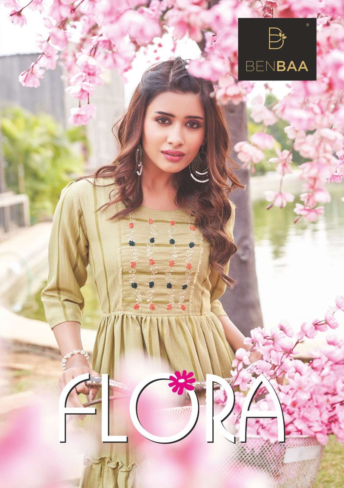 BANBAA LAUNCHING THE NEW CATALOGUE FLORA 1PC CONCEPT TUNIC TOP PRINTED COLLECTION- WHOLSALE DEALER SURAT