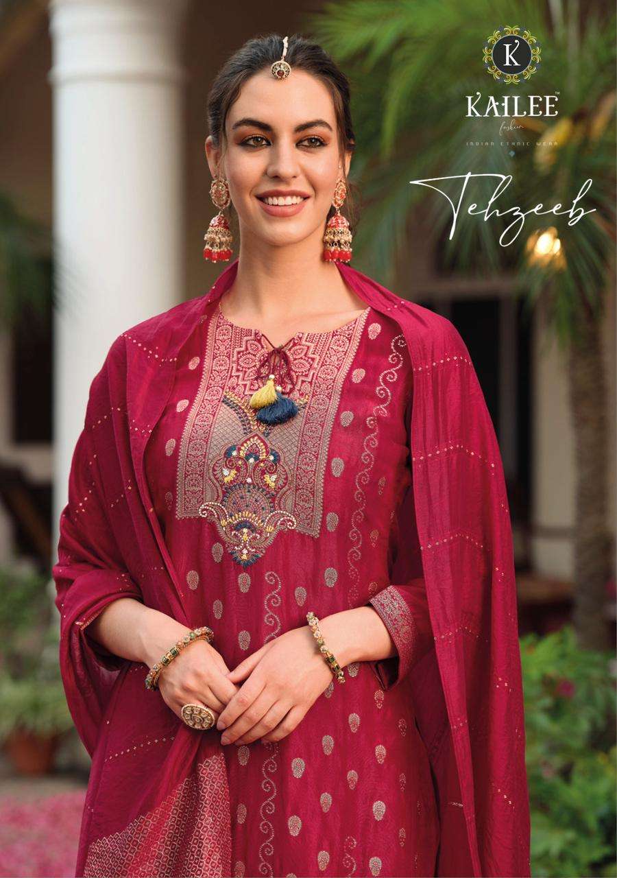 KAILEE FASHION LAUNCHING THE NEW CATALOGUE TEHZEEB 3PCS CONCEPT KURTI PANT WITH DUPATTA SET- MANUFACTURER SURAT