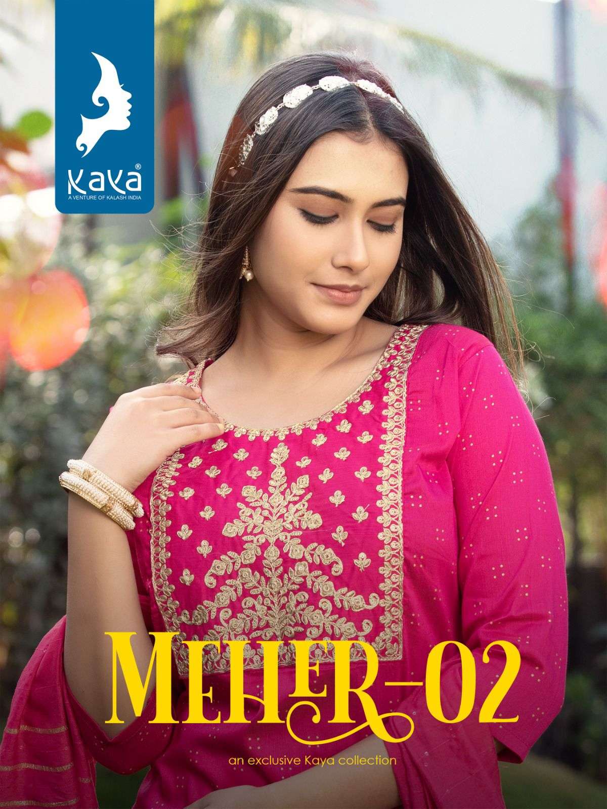 KAYA KURTI PRESENT LAUNCHING THE NEW CATALOGUE MEHAR-2 3PCS CONCEPT KURTI PANT WITH DUPATTA SET- WHOLESALE SUPPLIER SURAT