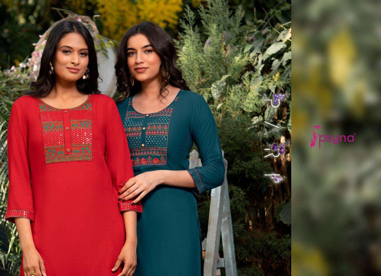 PSYNA LAUNCHING NEW CATALOGUE PARI VOL-10 ONLY KURTI COLLECTION- WHOLESALE MAUFACTURER SURAT