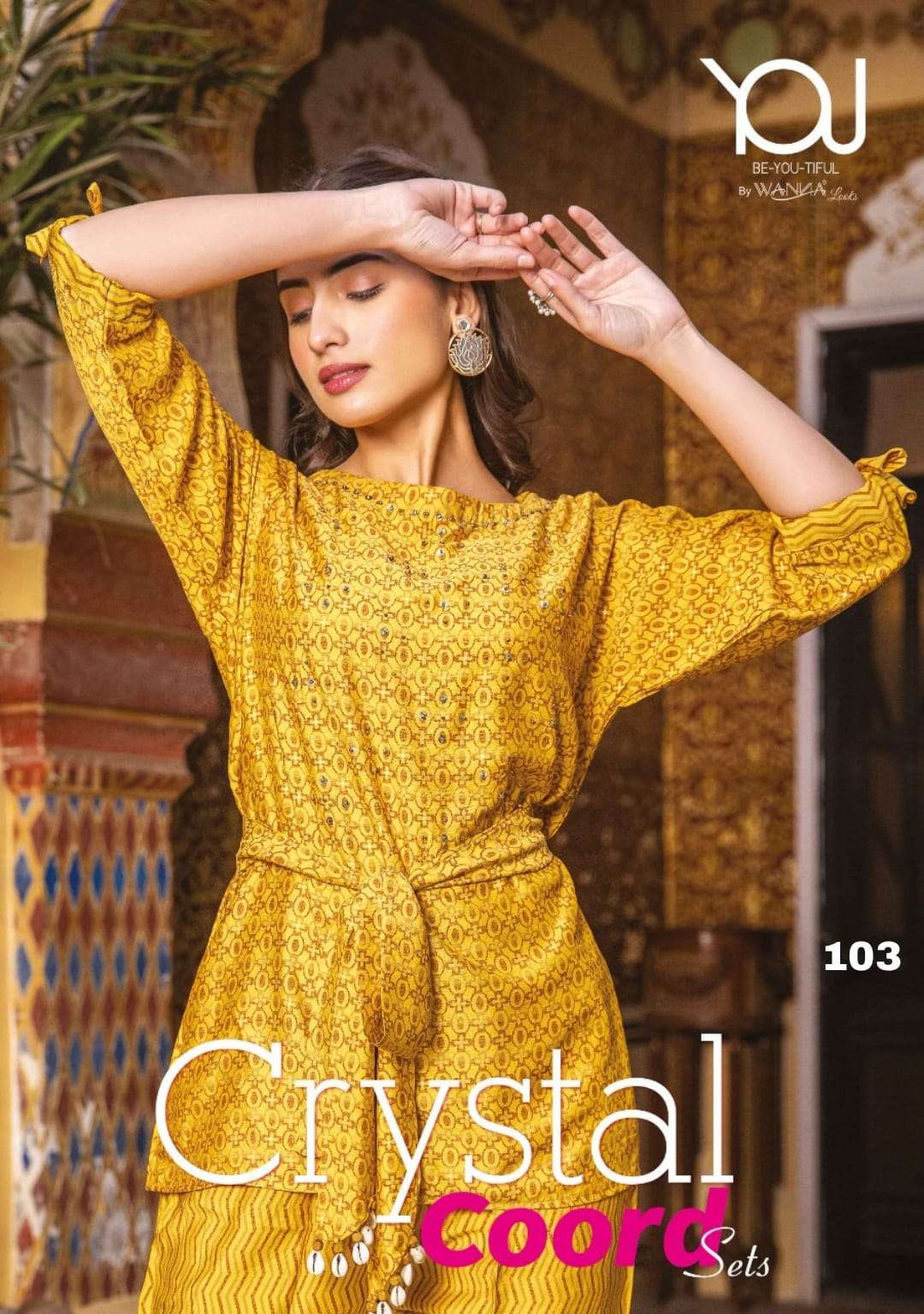 WANNA PRESENT LAUNCHING NEW CATALOGUE CRYSTAL CO-ORD SET 2PC CONCEPT TOP & BOTTOM COLLECTION- WHOLESALE DEALER SURAT 