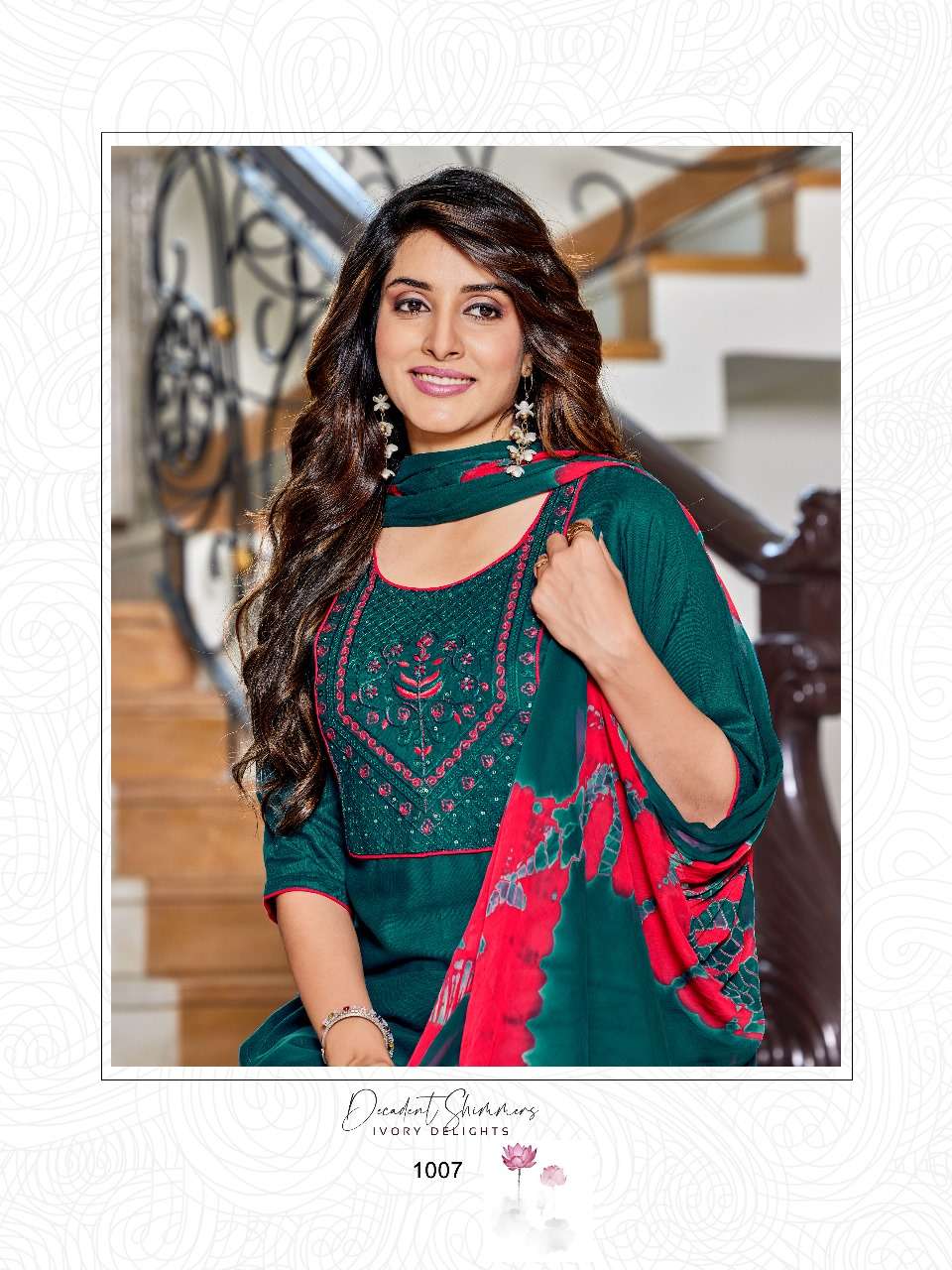 PAAVI LAUNCH NEW CATALOUGE PANKH VOL-3 DESIGN NO.1007