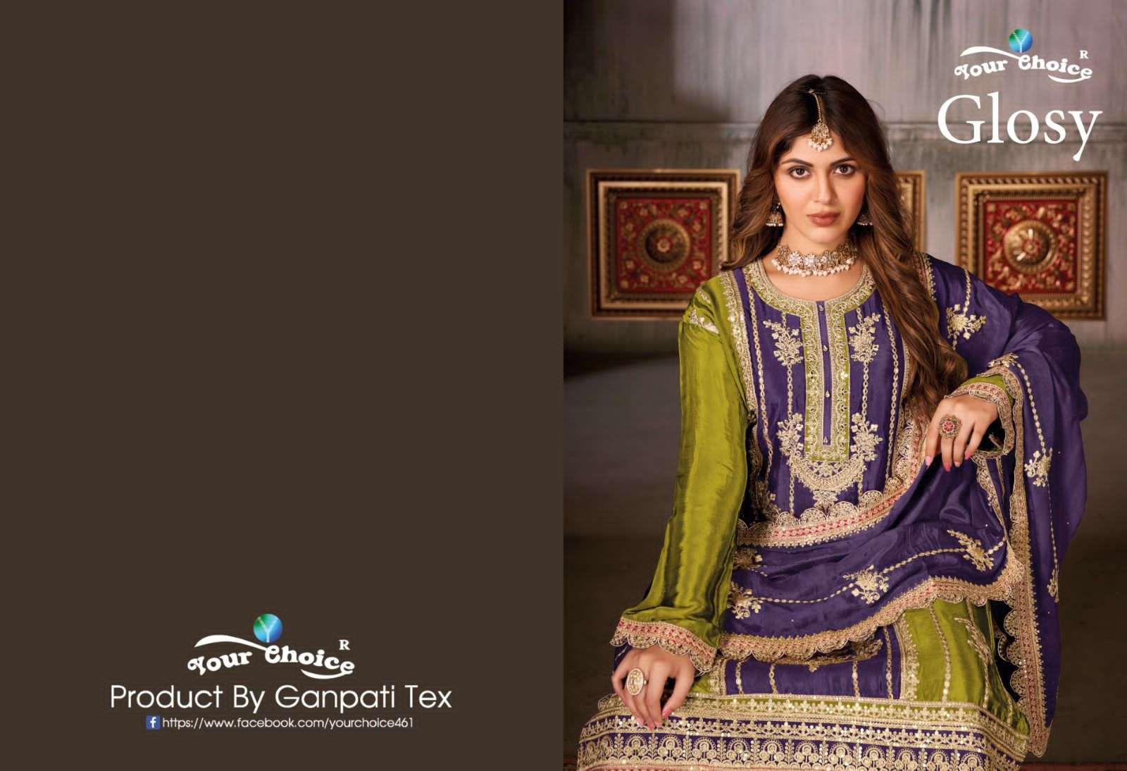 YOUR CHOCIE PRESENT NEW CONCEPT 3PCS SHARARA COLLECTION 