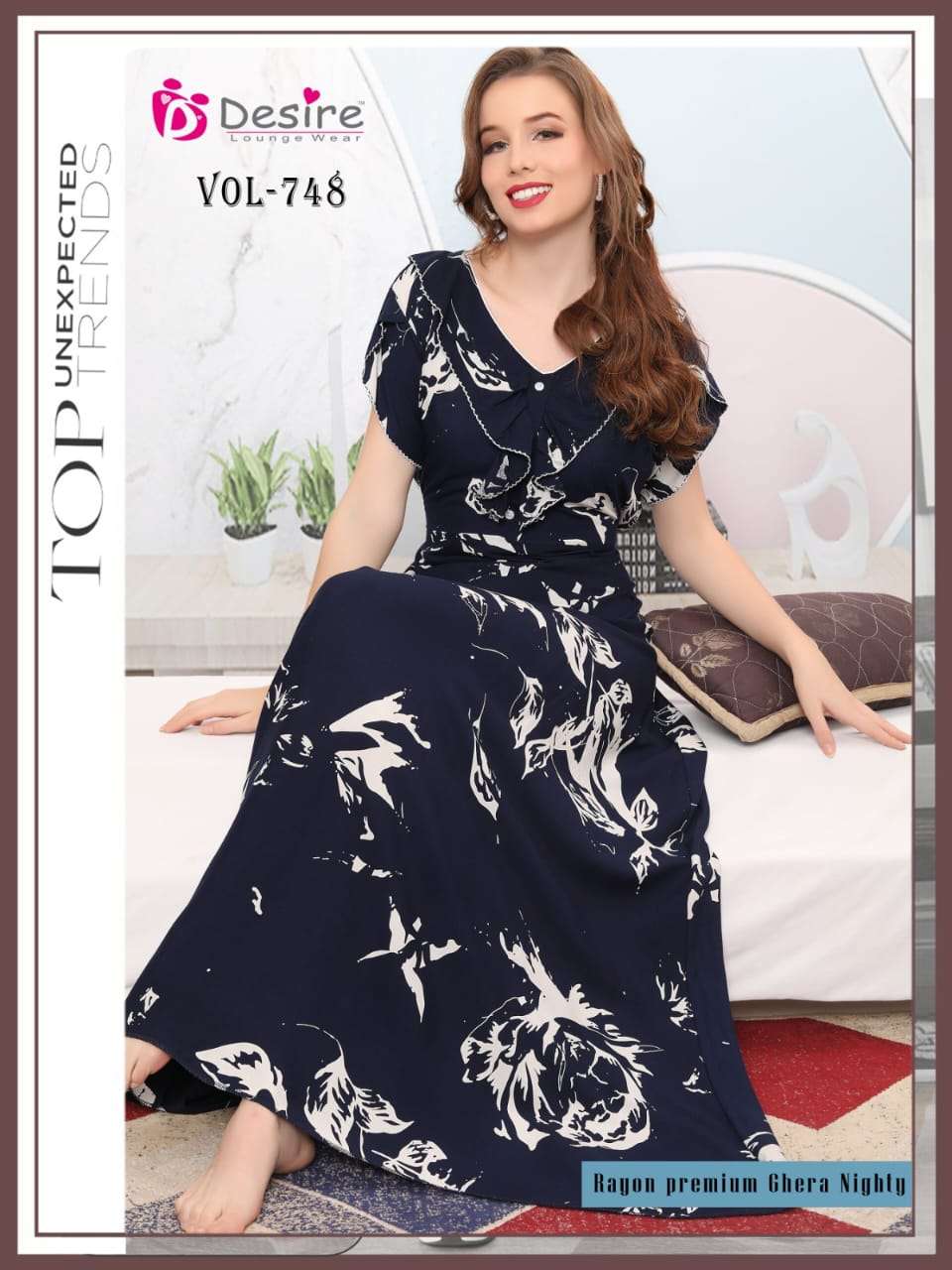 DESIRE BRAND PRESENTS NEW CATALOUGE DESIGN NO-748DARKBLUE