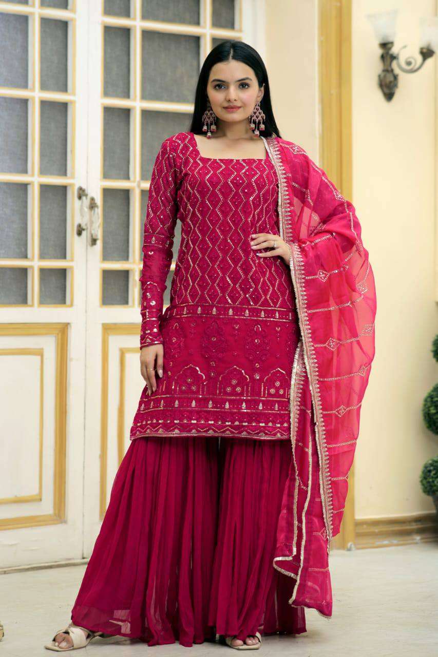 TEXO FAB LAUNCH NEW CATALOUGE  Code:- LW-9141 , PINK COLOUR