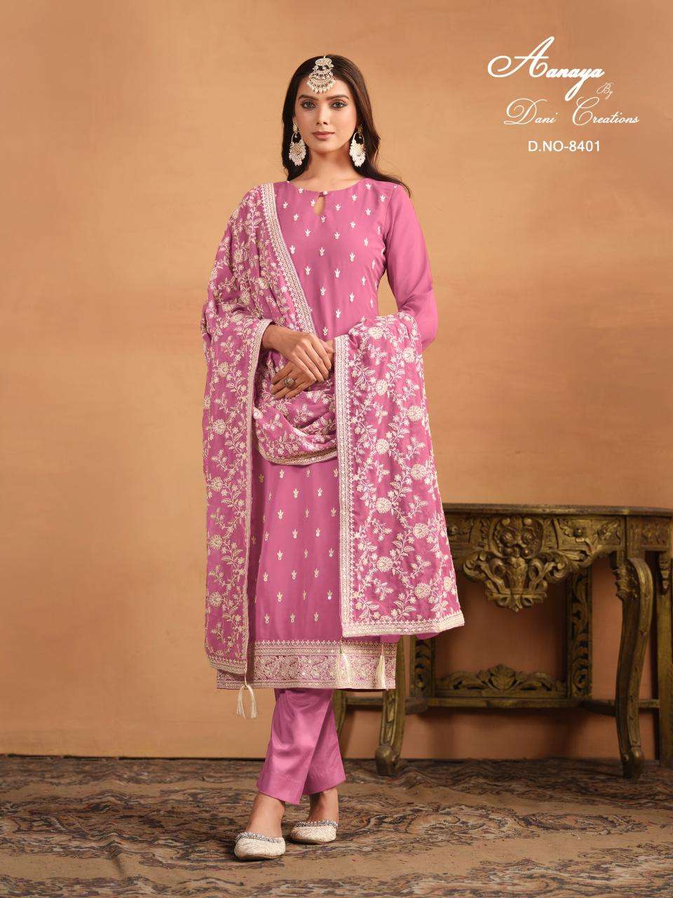 AANAYA PRERENST NEW CATALOUGE  AANAYA VOL-184 DESIGN NO-8401