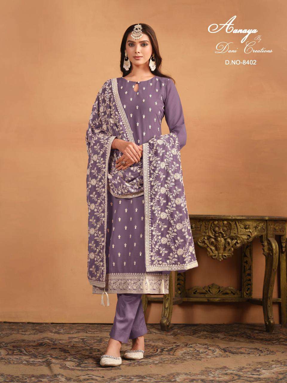 AANAYA PRERENST NEW CATALOUGE  AANAYA VOL-184 DESIGN NO-8402