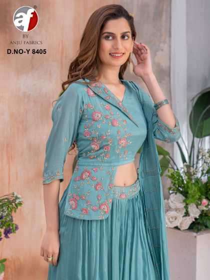 ANJU FABRICS PRESENTS NEW CATALOUGE D.NO:- Y 8405