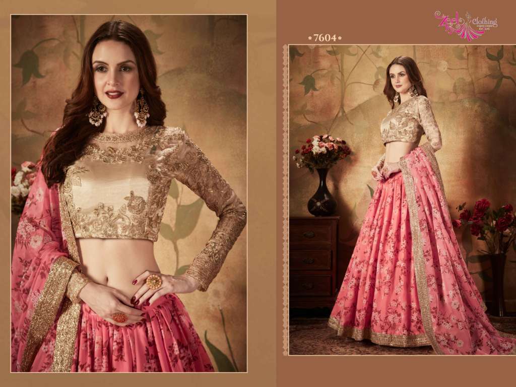 ZEEL CLOTHING PRESENTS NEW CATALOUGE FLORAL VOL-1 DESIGN NO-7604