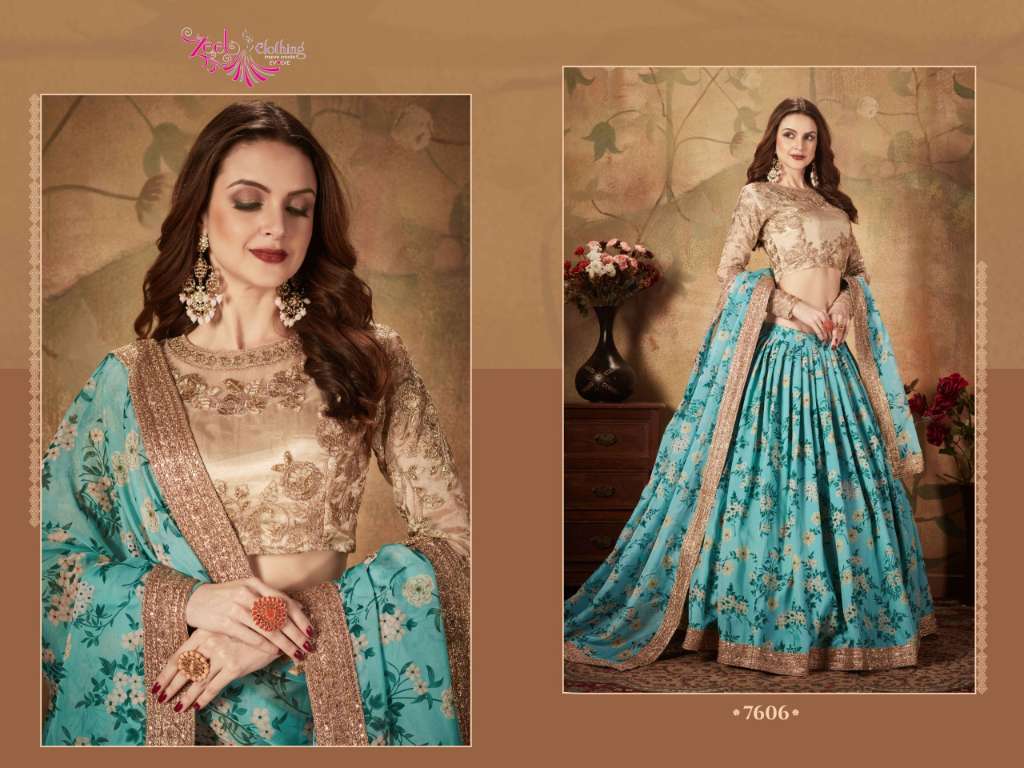 ZEEL CLOTHING PRESENTS NEW CATALOUGE FLORAL VOL-1 DESIGN NO-7606