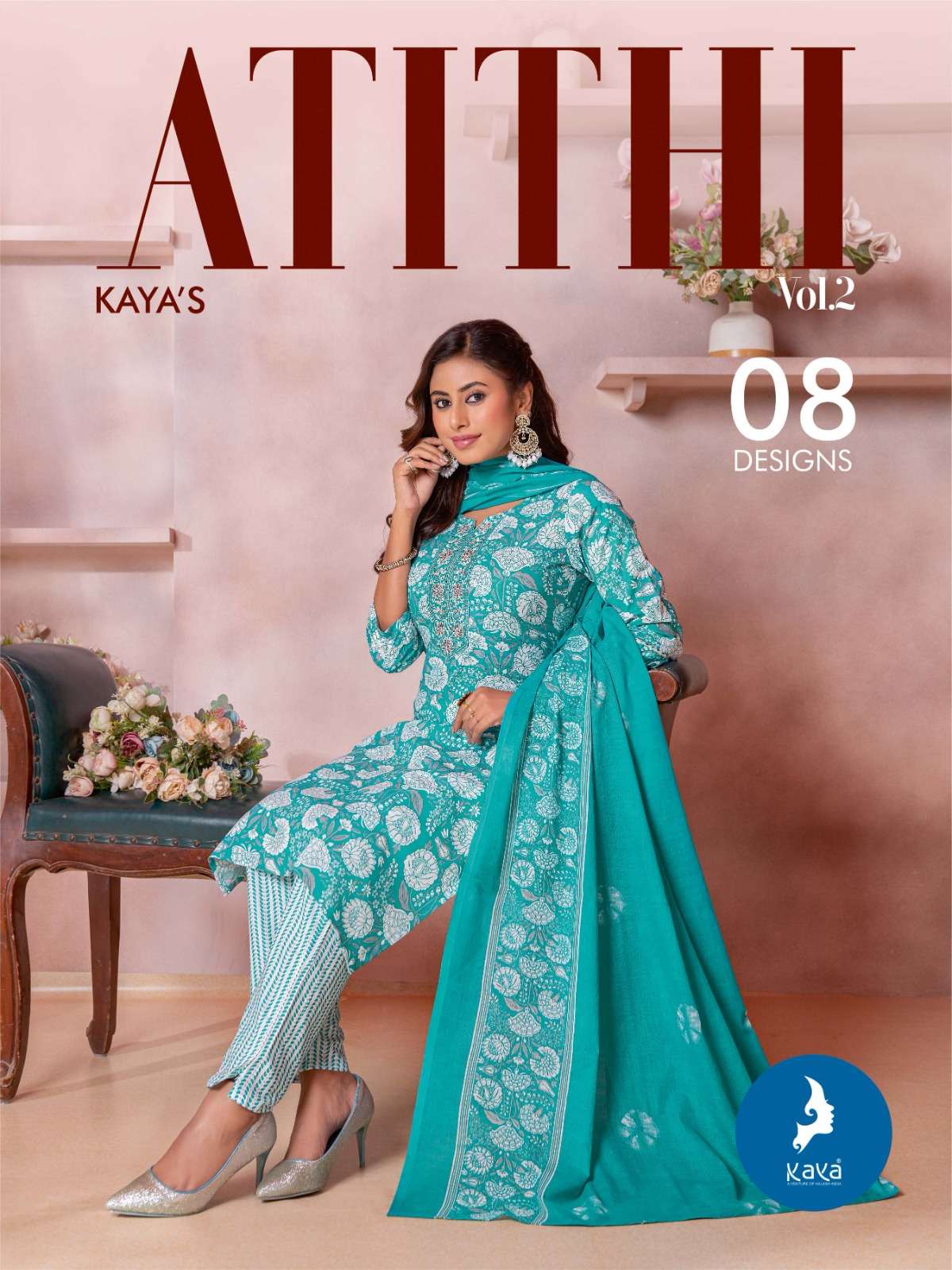 ATITHI VOL-2 COTTON PRINT WITH STRAIGHT CUT BY KAYA KURTI 