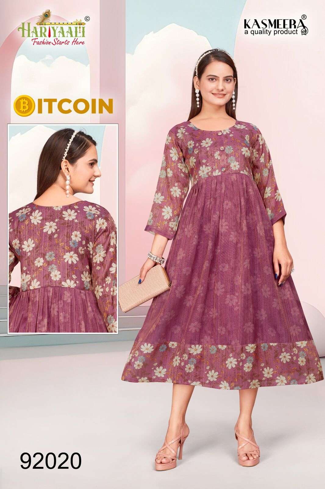 BITCOIN VOL-3 PRINTED GOWN BY HARIYAALI