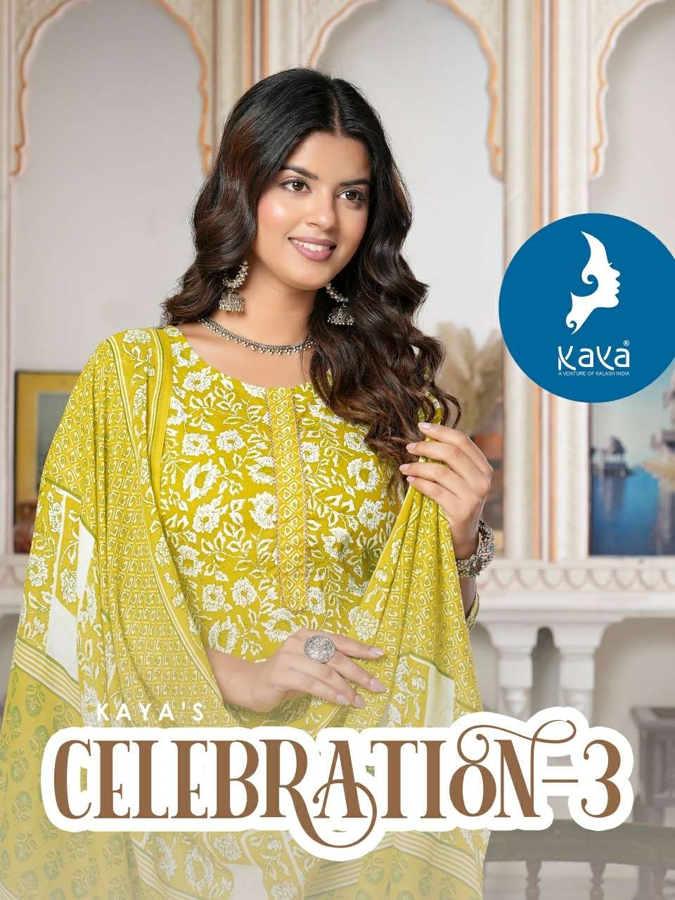 CELEBRATION VOL-3 THREE PIECE CATALOGUE PRESENT BY KAYA KURTI