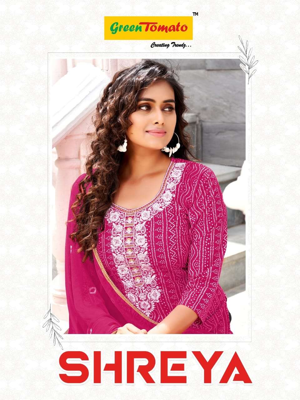 SHREYA BY GREEN TOMATO COTTON FABRIC PRINTED SALWAR SUITS 