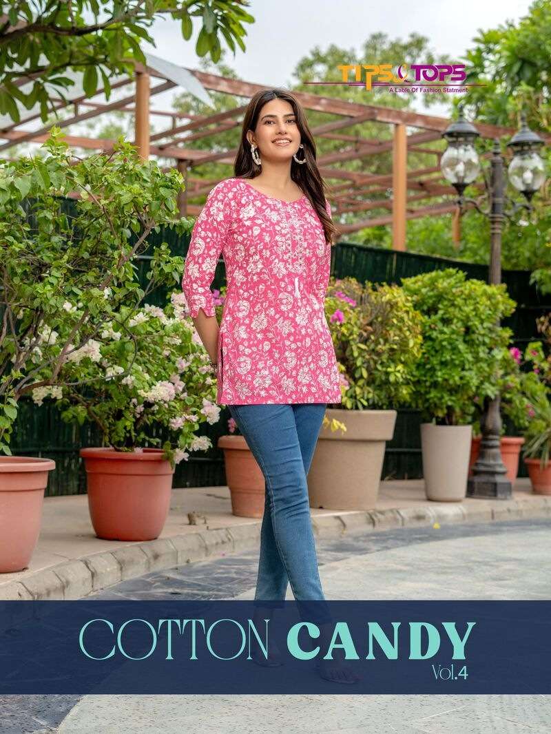 COTTON CANDY VOL-4 BY TIPS & TOPS EMBROIDERY PREMIUM COTTON PRINT TUNICS 