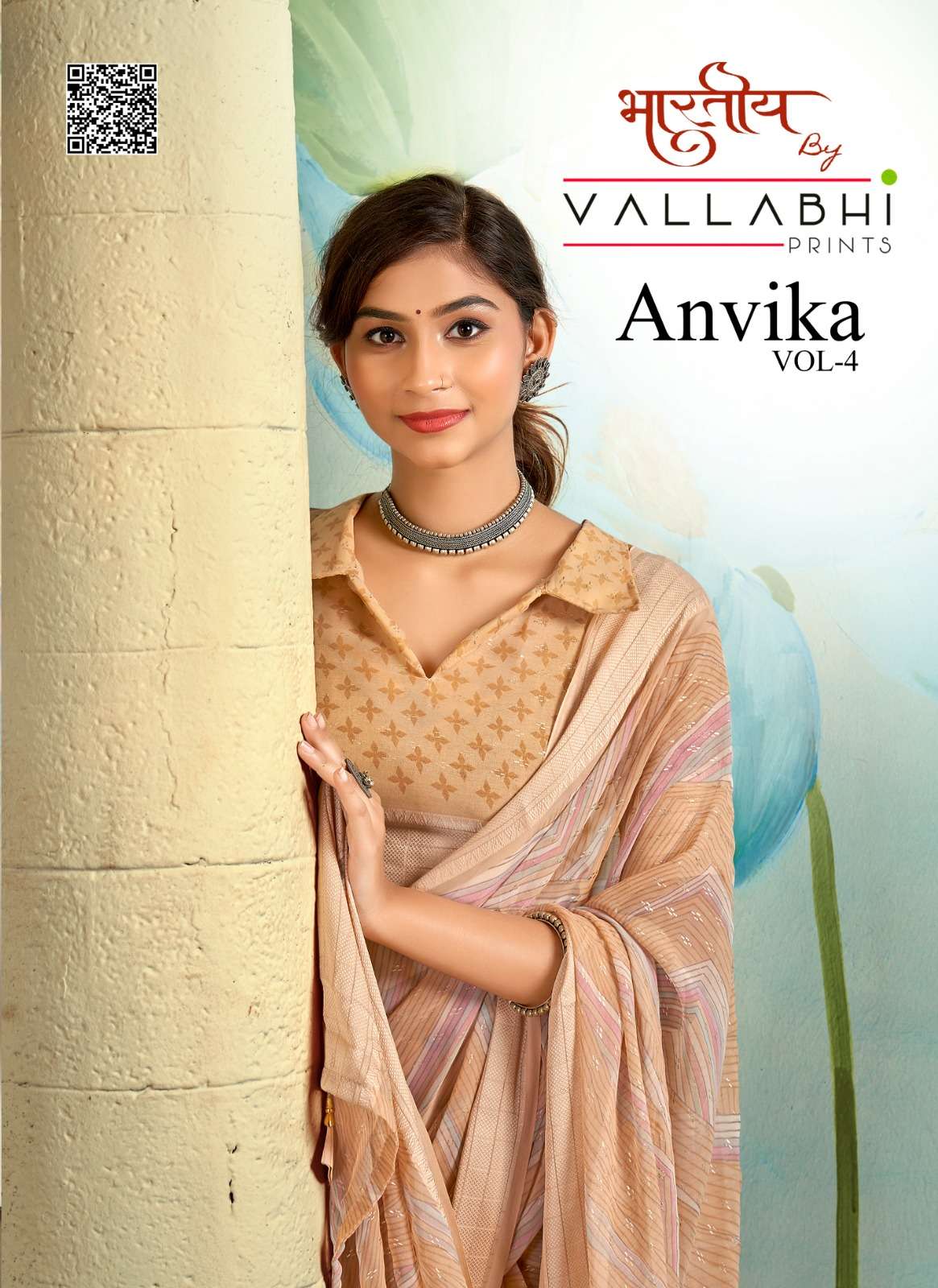 ANVIKA VOL-4 BY VALLABHI GEORGETTE FABRIC STYLISH CASUAL WEAR SAREES 