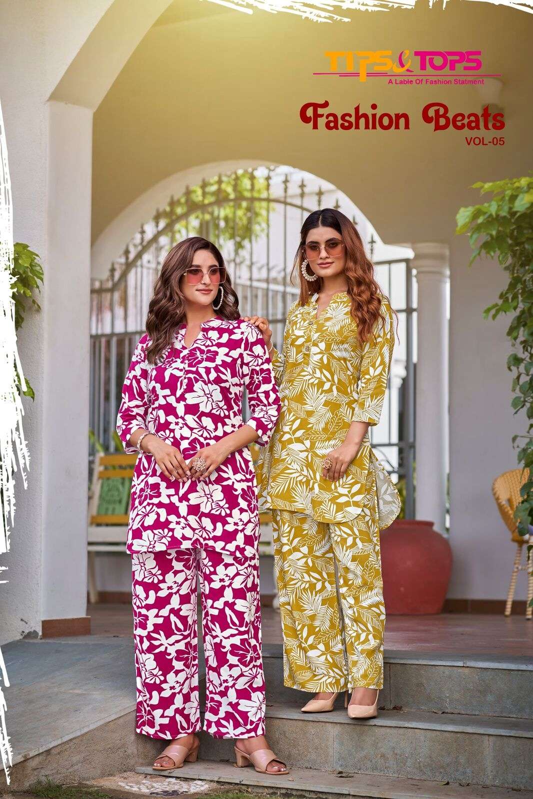 FASHION BEATS VOL-5 BY TIPS & TOPS HEAVY RAYON PRINT BEAUTIFUL PRINTED STYLISH CO-ORD SETS  COLLECTION 