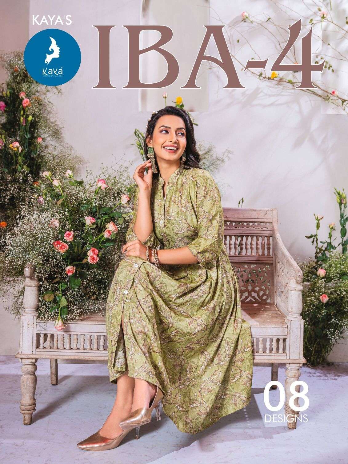 IBA VOL-4 BY KAYA KURTI CAPSULE PRINT ONLY TOP WITH BELT KNEE LENGTH MIDI DRESSES