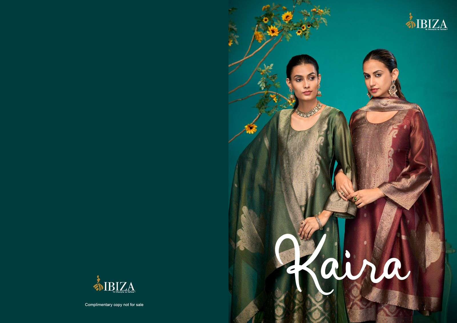 KAIRA BY IBIZA PURE BANGLORY SIMMAR SILK JACQUARD WITH HANDWORK SALWAR SUITS 