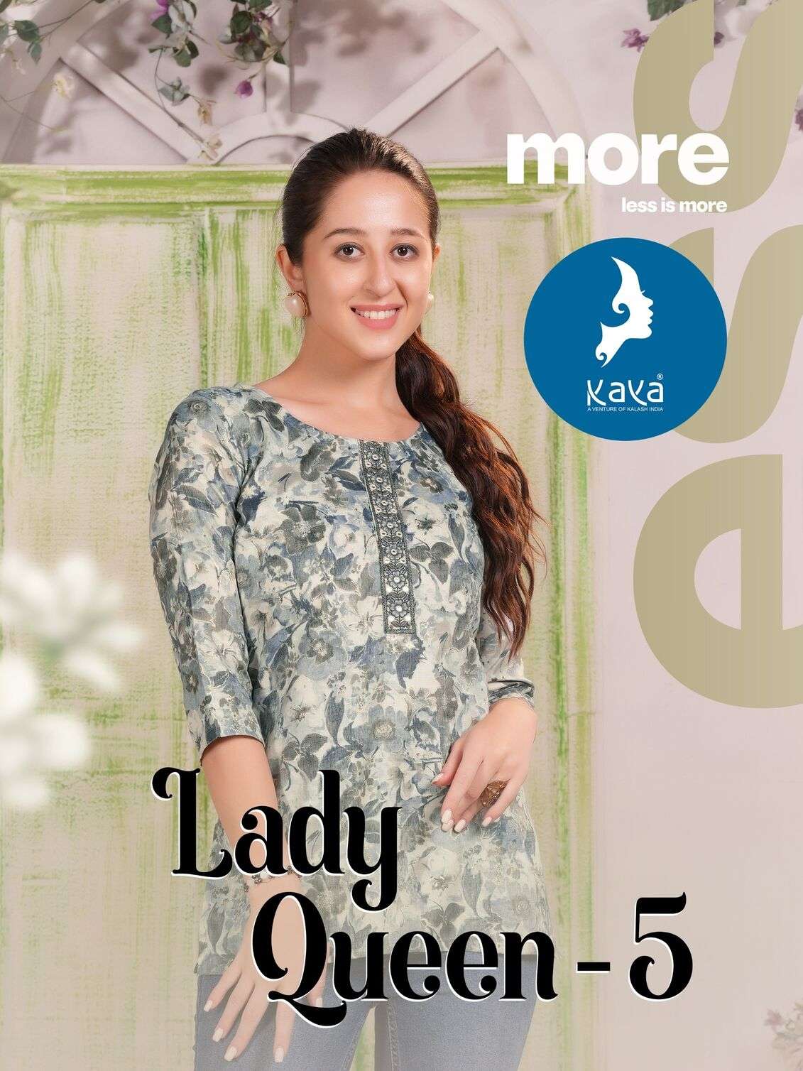 LADY QUEEN VOL-5 BY KAYA KURTI CAPSULE PRINT CASUAL WEAR PRINTED SHORT TOP 