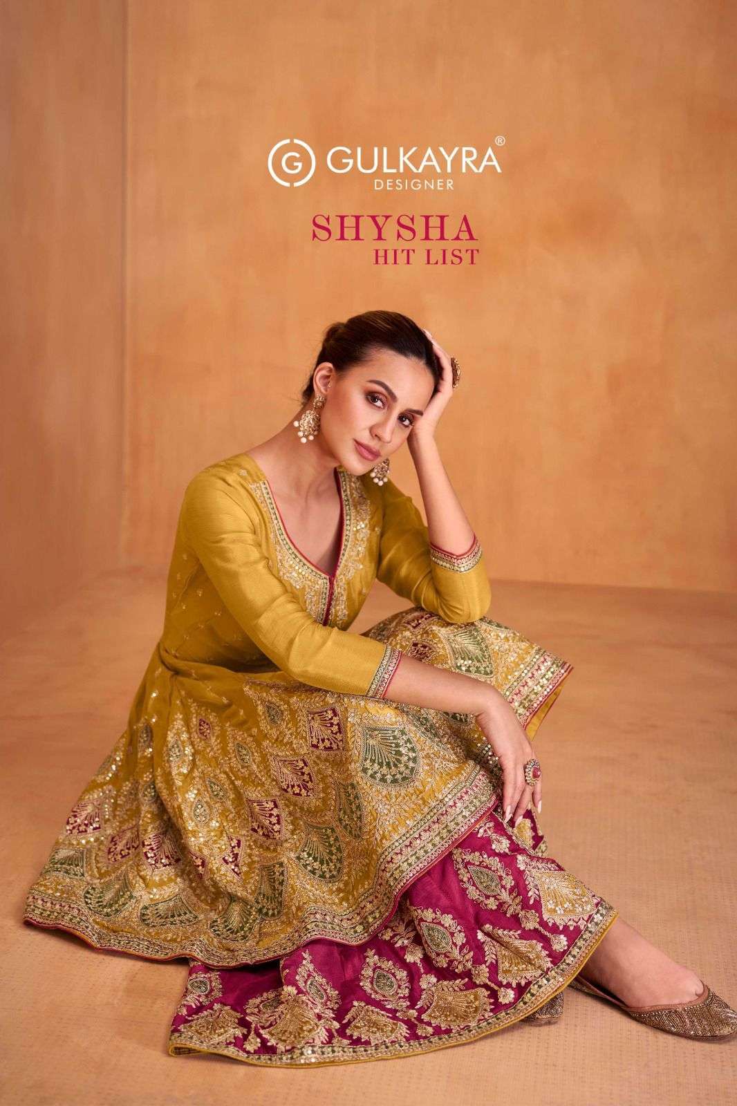 SHYSHA HIT LIST BY GULKAYRA DESIGNER REAL CHINON HEAVY EMBROIDERY KURTI PLAZO WITH DUPATTA 