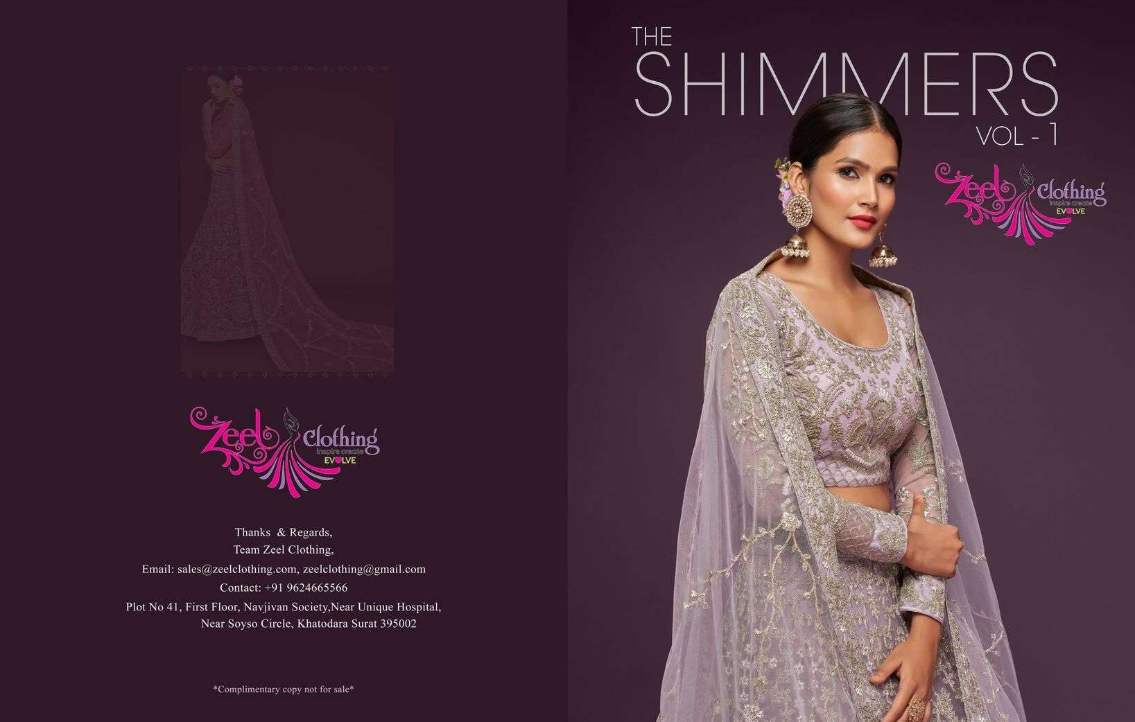 THE SHIMMERS VOL-1 BY ZEEL CLOTHING HEAVY EMBROIDERY WEDDING WEAR LEHENGA 