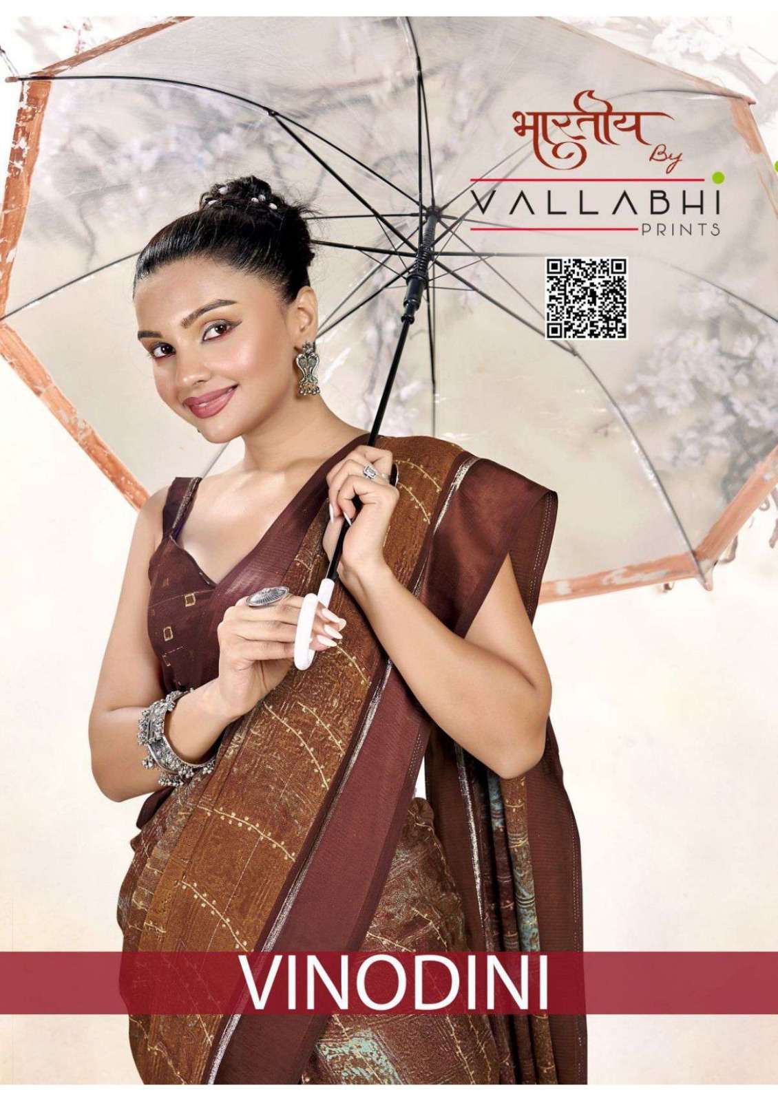 VINODINI BY VALLABHI CASUAL WEAR PRINTED SAREES 