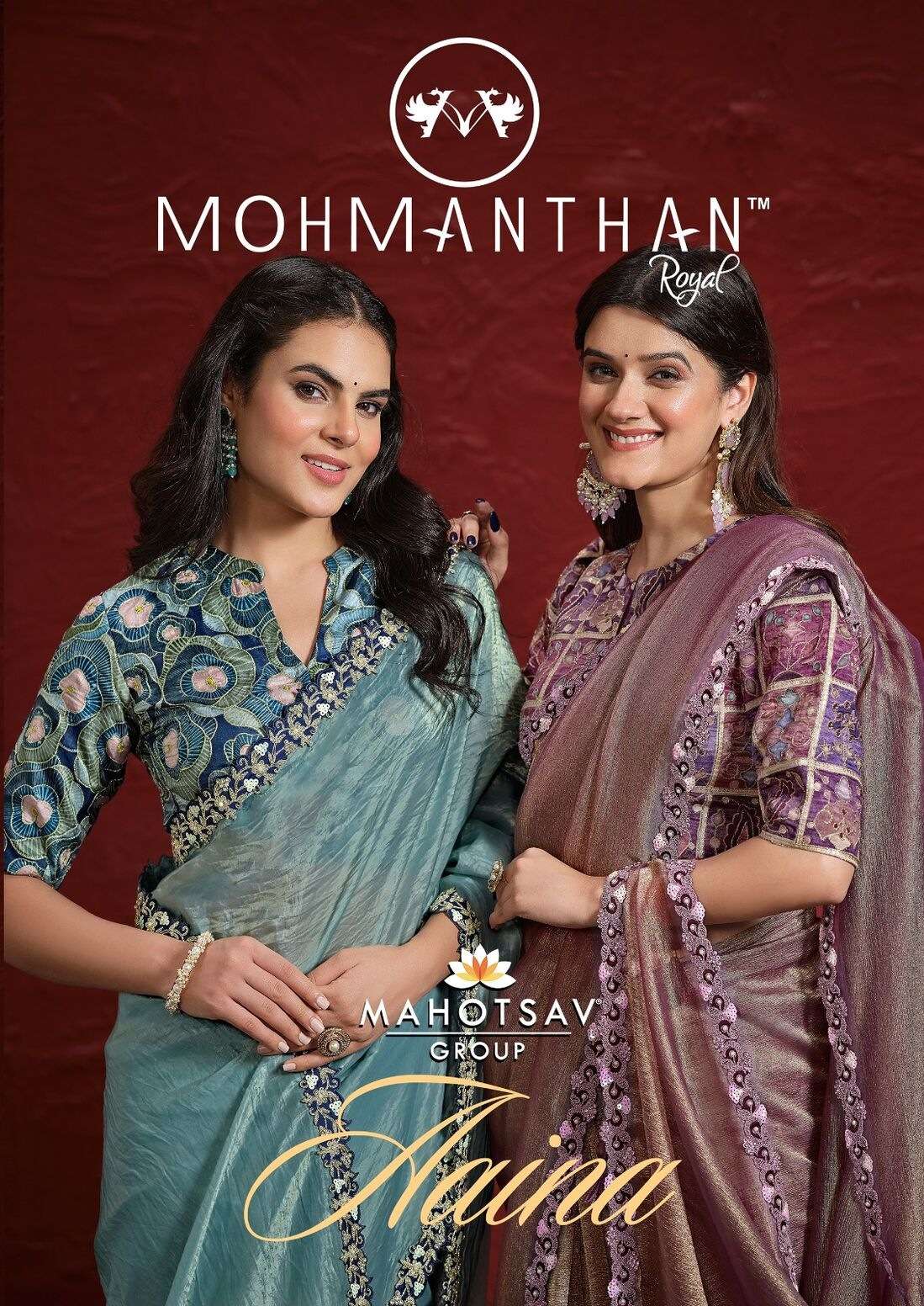 MON- MANTHAN 24200 SERIES AAINA BY MAHOTSAV NEW DESIGNER PARTY WEAR SAREES COLLECTION 